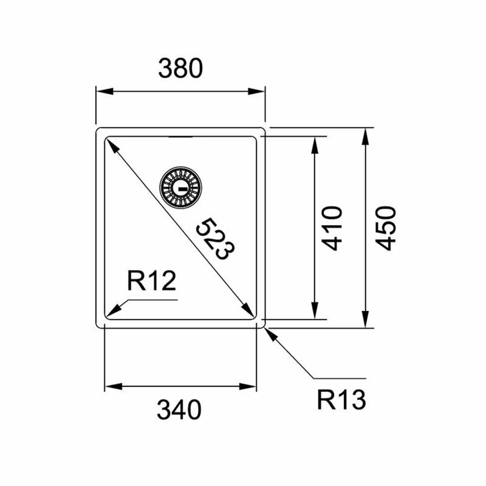 Franke Unterbaubecken Box BXX 110-34 Edelstahl 4 Franke Unterbaubecken Box BXX 110-34 Edelstahl – Bild 2