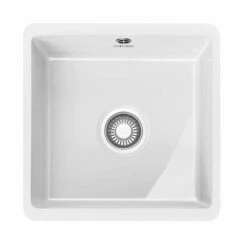 Franke Unterbaubecken Kubus KBK 110-40 Fraceram, Druckknopfventil