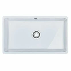 Franke Unterbaubecken Kubus KBK 110-70 Fraceram, Druckknopfventil