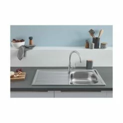 Grohe Einbauspülen-Set, K200 Edelstahlspüle + Bau Edge Armatur -SPUELENPROFI Verkäufe grohe einbauspuelen set k200 edelstahlspuele bau edge armatur2