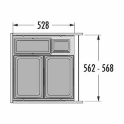 Hailo Abfallsammler 3619621 Euro Cargo 600 38/38/12/D/2,5 -SPUELENPROFI Verkäufe hailo abfallsammler 3619621 euro cargo 600 38 38 12 d 254