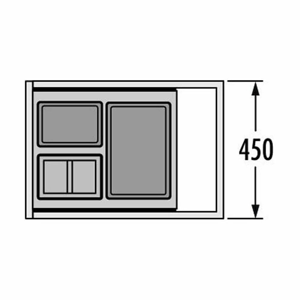 Hailo Abfallsammler 3620461 Separato K 450 18/8/8/D 5 Hailo Abfallsammler 3620461 Separato K 450 18/8/8/D – Bild 3