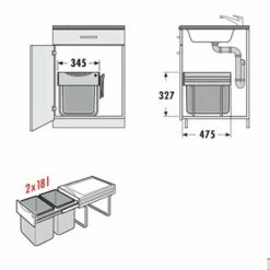 Hailo Abfallsammler 3641121 Raumspar Tandem 18/18 -SPUELENPROFI Verkäufe hailo abfallsammler 3641121 raumspar tandem 18 183