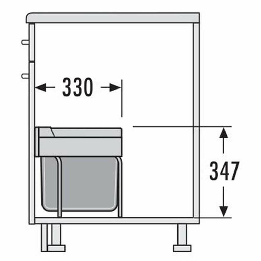 Hailo Abfallsammler 3644731 Raumspar Tandem S 12/8/8/D 4 Hailo Abfallsammler 3644731 Raumspar Tandem S 12/8/8/D – Bild 2