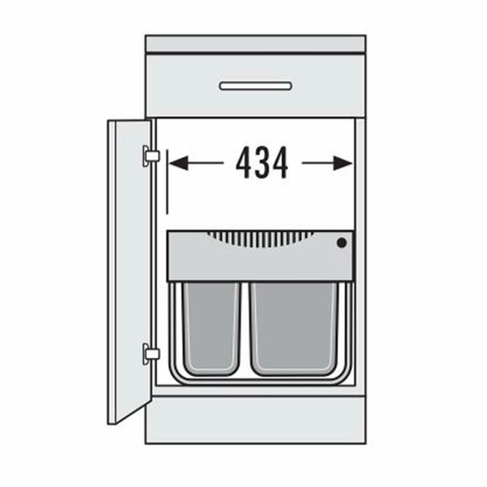 Hailo Abfallsammler 3644731 Raumspar Tandem S 12/8/8/D 5 Hailo Abfallsammler 3644731 Raumspar Tandem S 12/8/8/D – Bild 3