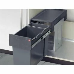Hailo Abfallsammler 3666111 Tandem 24/7 Dunkelgrau