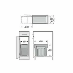 Hailo Abfallsammler 3666111 Tandem 24/7 Dunkelgrau -SPUELENPROFI Verkäufe hailo abfallsammler 3666111 tandem 24 7 dunkelgrau3