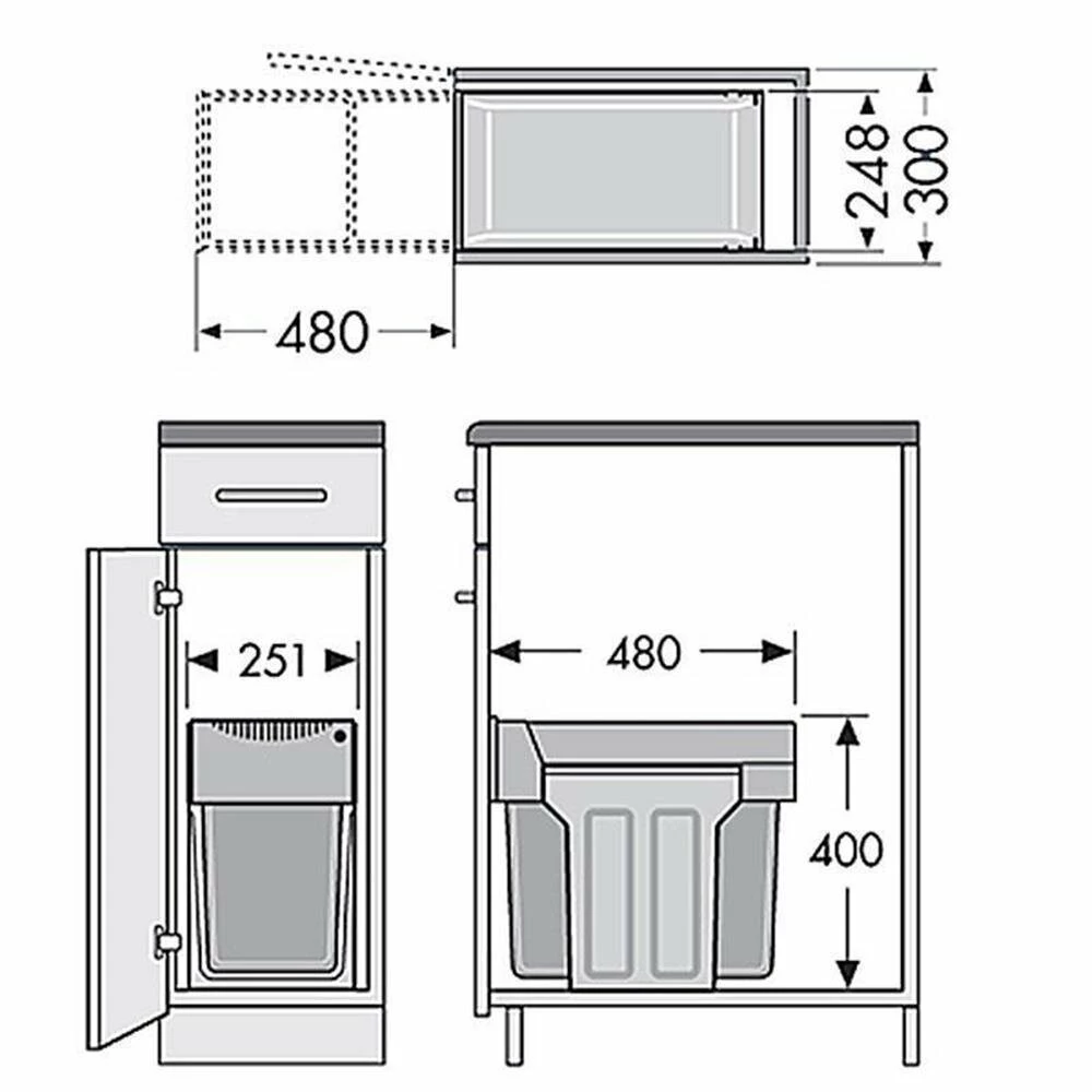 Hailo Abfallsammler 3666131 Terzett 10/10/10 Dunkelgrau 4 Hailo Abfallsammler 3666131 Terzett 10/10/10 Dunkelgrau – Bild 2