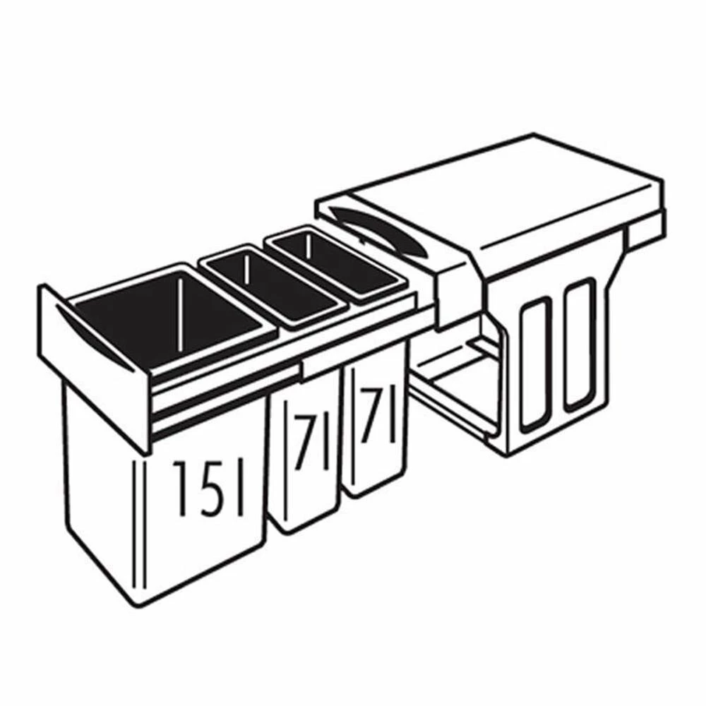 Hailo Abfallsammler 3666191 Terzett 15/7/7 Dunkelgrau 5 Hailo Abfallsammler 3666191 Terzett 15/7/7 Dunkelgrau – Bild 3