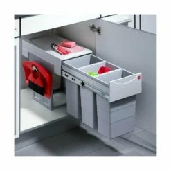 Hailo Abfallsammler 3666831 Terzett 10/10/10/KS Hellgrau