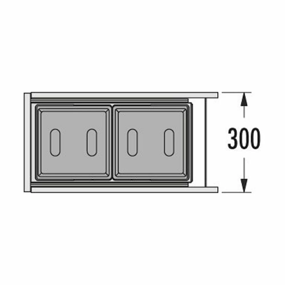Hailo Abfallsammler 3669001 Tandem 15/15 Dunkelgrau 5 Hailo Abfallsammler 3669001 Tandem 15/15 Dunkelgrau – Bild 3