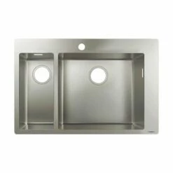 Hansgrohe Einbauspüle 180/450 S711-F655 | Edelstahl