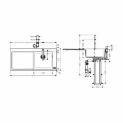Hansgrohe Einbauspüle 450 Select Mit Küchenarmatur C51-F450-08 | Chrom -SPUELENPROFI Verkäufe hansgrohe einbauspuele 450 select mit kuechenarmatur c51 f450 08 chrom3