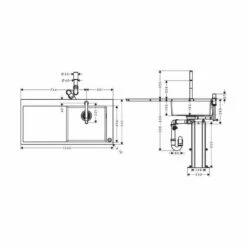 Hansgrohe Einbauspüle 450 Select Mit Küchenarmatur C71-F450-07 7 Hansgrohe Einbauspüle 450 Select Mit Küchenarmatur C71-F450-07 -SPUELENPROFI Verkäufe hansgrohe einbauspuele 450 select mit kuechenarmatur c71 f450 073