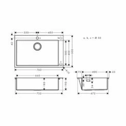 Hansgrohe Einbauspüle 660 S711-F660 | Edelstahl -SPUELENPROFI Verkäufe hansgrohe einbauspuele 660 s711 f660 edelstahl3