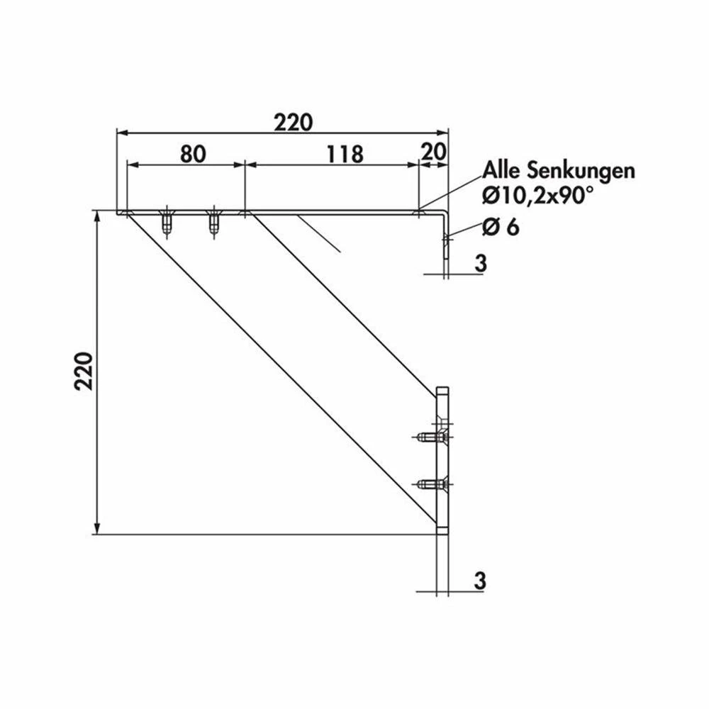 Korfu 4, Konsole, Edelstahlfarbig, H 220 Mm 4 Korfu 4, Konsole, Edelstahlfarbig, H 220 Mm – Bild 2