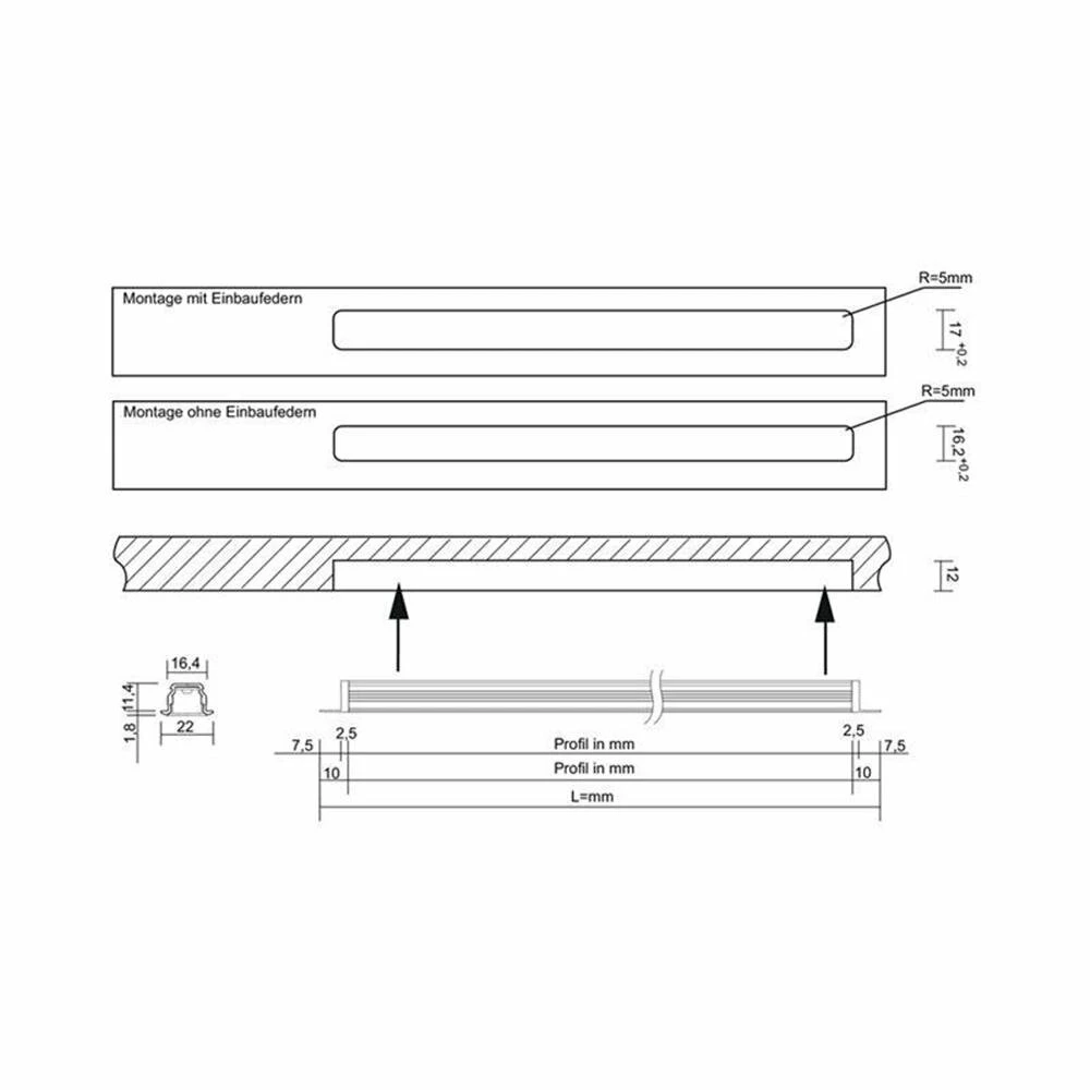 LUMICA Ricol Farbwechsel LED Langfeldleuchte, Länge 2700 Mm 5 LUMICA Ricol Farbwechsel LED Langfeldleuchte, Länge 2700 Mm – Bild 3