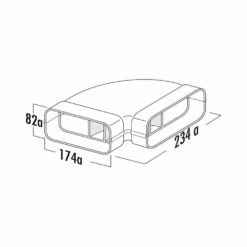 Naber COMPAIR System Ø 125 MF-RBH 125 Rohrbogen Horizontal 90° Weiß -SPUELENPROFI Verkäufe mf rbh 125 rohrbogen horizontal 90 formteil weiss2