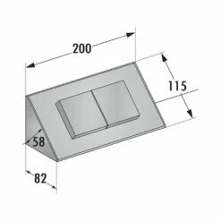 Thebo Mira WA1, Aufbausteckdosenelement, Edelstahl -SPUELENPROFI Verkäufe mira wa1 aufbausteckdosenelement edelstahl3