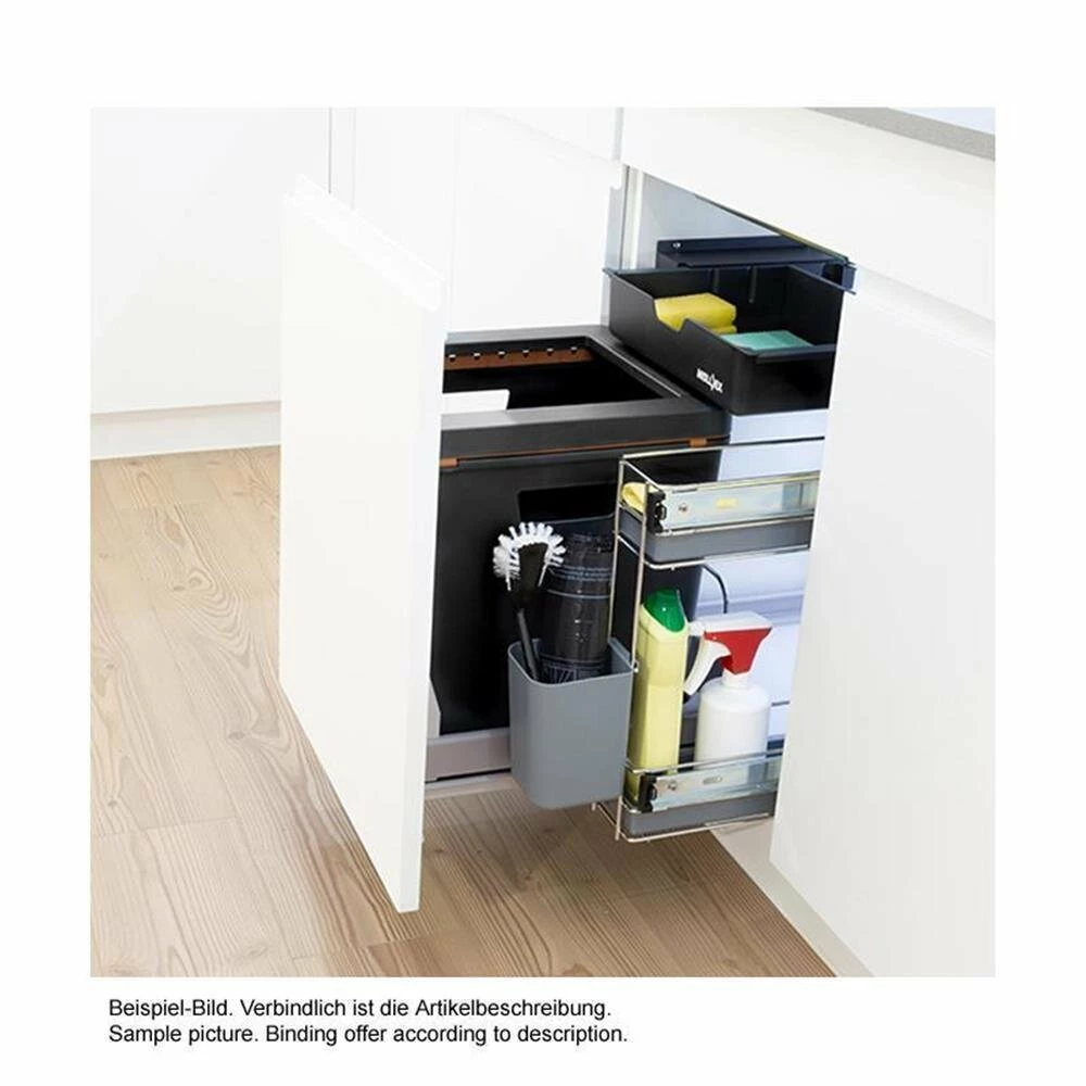 Müllex BOXX40-R P, Abfallsammler Für Frontauszüge, Anthrazit 4 Müllex BOXX40-R P, Abfallsammler Für Frontauszüge, Anthrazit – Bild 2