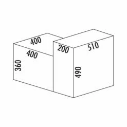 Naber Abfallsammler Cox® Base Q 360 S/400-1, Für Frontauszug, Zur Kombination Mit Quooker Wasserreservoir -SPUELENPROFI Verkäufe naber abfallsammler coxz base q 360 s 400 1 fuer frontauszug zur kombination mit quooker wasserreservoir3