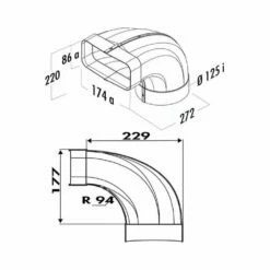 Naber COMPAIR System Ø 125 F-bion 125 Umlenkstück 90° Weiß -SPUELENPROFI Verkäufe naber compair system r 125 f bion 125 umlenkstueck 90 weiss2