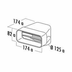 Naber COMPAIR System Ø 125 MF-UR 125 Umlenkstück 90°, Weiß -SPUELENPROFI Verkäufe naber compair system r 125 mf ur 125 umlenkstueck 90 weiss2