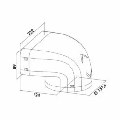 Naber COMPAIR System Ø 150 Prime P-UR 150 Umlenkstück 90°, Hellgrau -SPUELENPROFI Verkäufe naber compair system r 150 prime p ur 150 umlenkstueck 90 hellgrau2