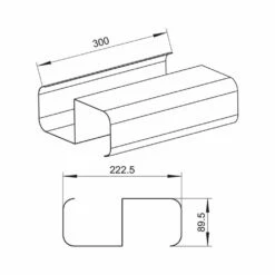 Naber COMPAIR System Ø 150 Stahl SF-VRO 150 Stützsteg, Verzinkter Stahl -SPUELENPROFI Verkäufe naber compair system r 150 stahl sf vro 150 stuetzsteg verzinkter stahl2