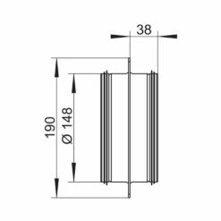 Naber COMPAIR System Ø 150 Stahl SR 150 Maueranschlussstutzen, Verzinkter Stahl 5 Naber COMPAIR System Ø 150 Stahl SR 150 Maueranschlussstutzen, Verzinkter Stahl -SPUELENPROFI Verkäufe naber compair system r 150 stahl sr 150 maueranschlussstutzen verzinkter stahl2