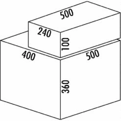 Naber Cox® Base 360 S/500-2 Mit Base-Board, Abfallsammler Für Frontauszüge -SPUELENPROFI Verkäufe naber coxz base 360 s 500 2 mit base board abfallsammler fuer frontauszuege2