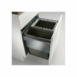 Naber Cox® Base 460 R/600-2, Abfallsammler Für Frontauszüge, Anthrazit, H 460 Mm