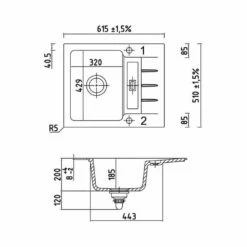 Naber Einbauspüle Keramik LineUP 2E -SPUELENPROFI Verkäufe naber einbauspuele keramik lineup 2e4