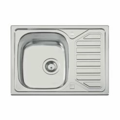 Naber Einbauspülen-Set Nava 1 Edelstahl Mit Küchenarmatur Drive 1 Chrom Hochdruck