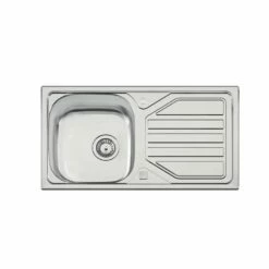 Naber Einbauspülen-Set Nava 2 Edelstahl Mit Küchenarmatur Drive 1 Chrom Hochdruck