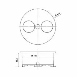 Naber Einbausteckdose Duplex USB A+C, Rund, Mit Schukosteckdose -SPUELENPROFI Verkäufe naber einbausteckdose duplex usb a c rund mit schukosteckdose3
