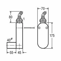 Naber Geruchsverschluss, Flach, Siphon, DN 40 Weiß -SPUELENPROFI Verkäufe naber geruchsverschluss flach siphon dn 40 weiss2