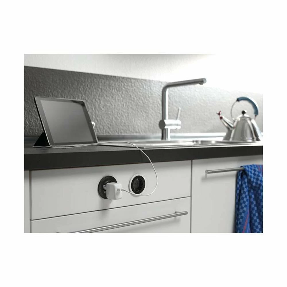 Naber Pix Einzelsteckdose, Mit Französischer Steckdose 4 Naber Pix Einzelsteckdose, Mit Französischer Steckdose – Bild 2