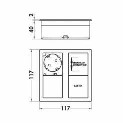 Naber Plaza 2, Einbausteckdosenelement, Mit 2 Schuko-Steckdosen -SPUELENPROFI Verkäufe naber plaza 2 einbausteckdosenelemente4