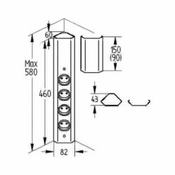 Naber Steckdose Mira Eck Small 1, Schwarz Matt -SPUELENPROFI Verkäufe naber steckdose mira eck small 1 schwarz matt3
