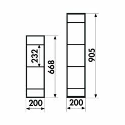 Naber YouK Regalsystem, T 200 Mm -SPUELENPROFI Verkäufe naber youk regalsystem t 200 mm4