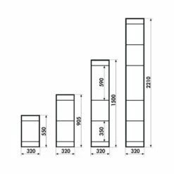 Naber YouK Regalsystem, T 320 Mm -SPUELENPROFI Verkäufe naber youk regalsystem t 320 mm3