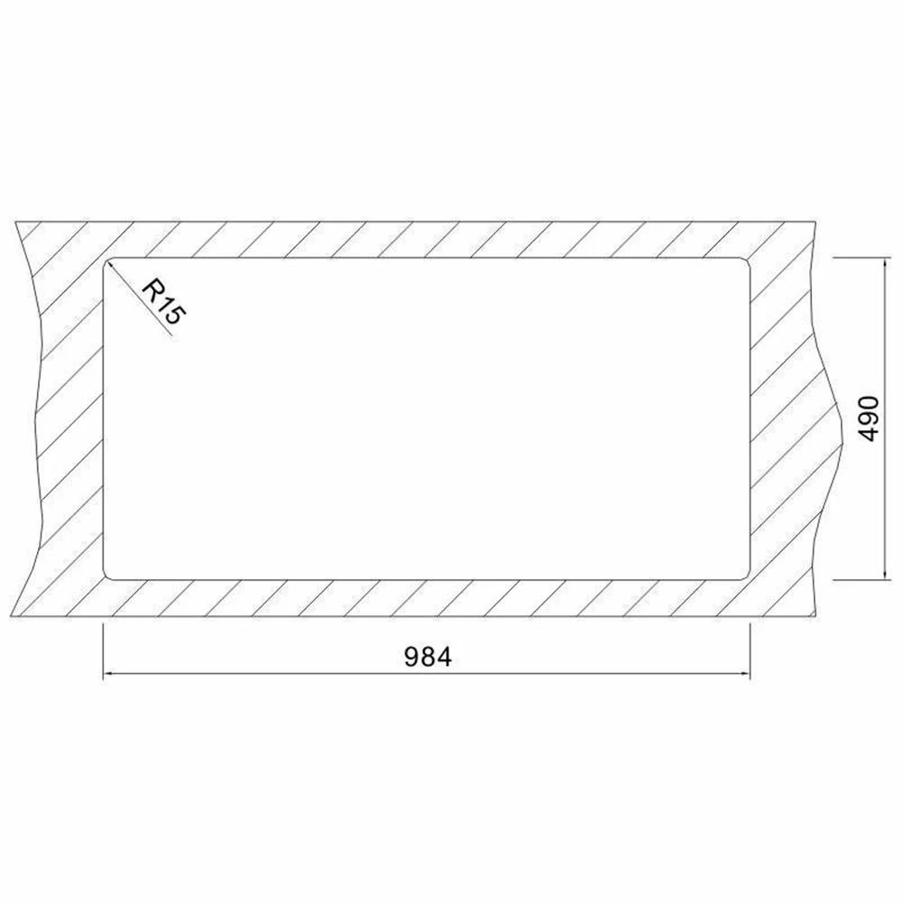 Oulin Einbauspüle OL0325 (1000 X 506) 1 1/2 Becken Rechts 5 Oulin Einbauspüle OL0325 (1000 X 506) 1 1/2 Becken Rechts – Bild 3