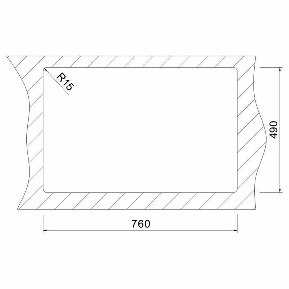 Oulin Einbauspüle OL0326 (776 X 506) 2 B 5 Oulin Einbauspüle OL0326 (776 X 506) 2 B – Bild 3