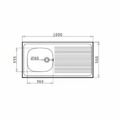 Pyramis Auflagespüle INTERNATIONAL (100X50) 1B 1D Narrow -SPUELENPROFI Verkäufe pyramis auflagespuele international 100x50 1b 1d narrow3