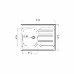 Pyramis Auflagespüle INTERNATIONAL (80X60) 1B 1D -SPUELENPROFI Verkäufe pyramis auflagespuele international 80x60 1b 1d3