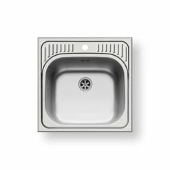 Pyramis Einbaubecken ET34 Edelstahl Poliert