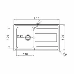 Pyramis Einbauspüle ALEA (86X50) 1B 1D 9 Pyramis Einbauspüle ALEA (86X50) 1B 1D -SPUELENPROFI Verkäufe pyramis einbauspuele alea 86x50 1b 1d3