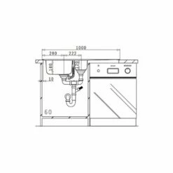 Pyramis Einbauspüle AMALTIA (100X50) 1 1/2B 1D 11 Pyramis Einbauspüle AMALTIA (100X50) 1 1/2B 1D -SPUELENPROFI Verkäufe pyramis einbauspuele amaltia 100x50 1 1 2b 1d4