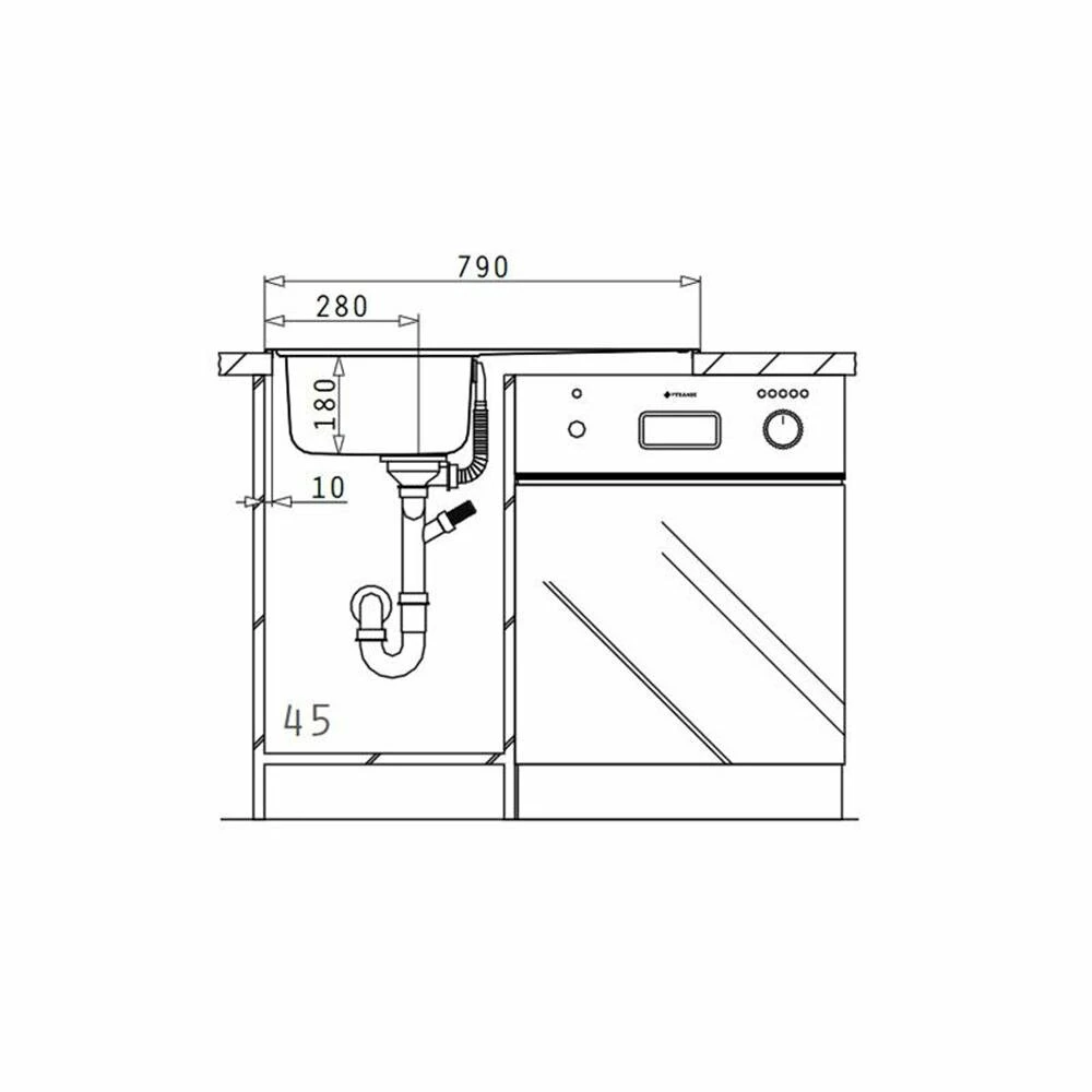 Pyramis Einbauspüle AMALTIA (79X50) 1B 1D 6 Pyramis Einbauspüle AMALTIA (79X50) 1B 1D – Bild 4